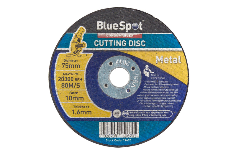 Blue Spot Tools Metal Cutting Disc