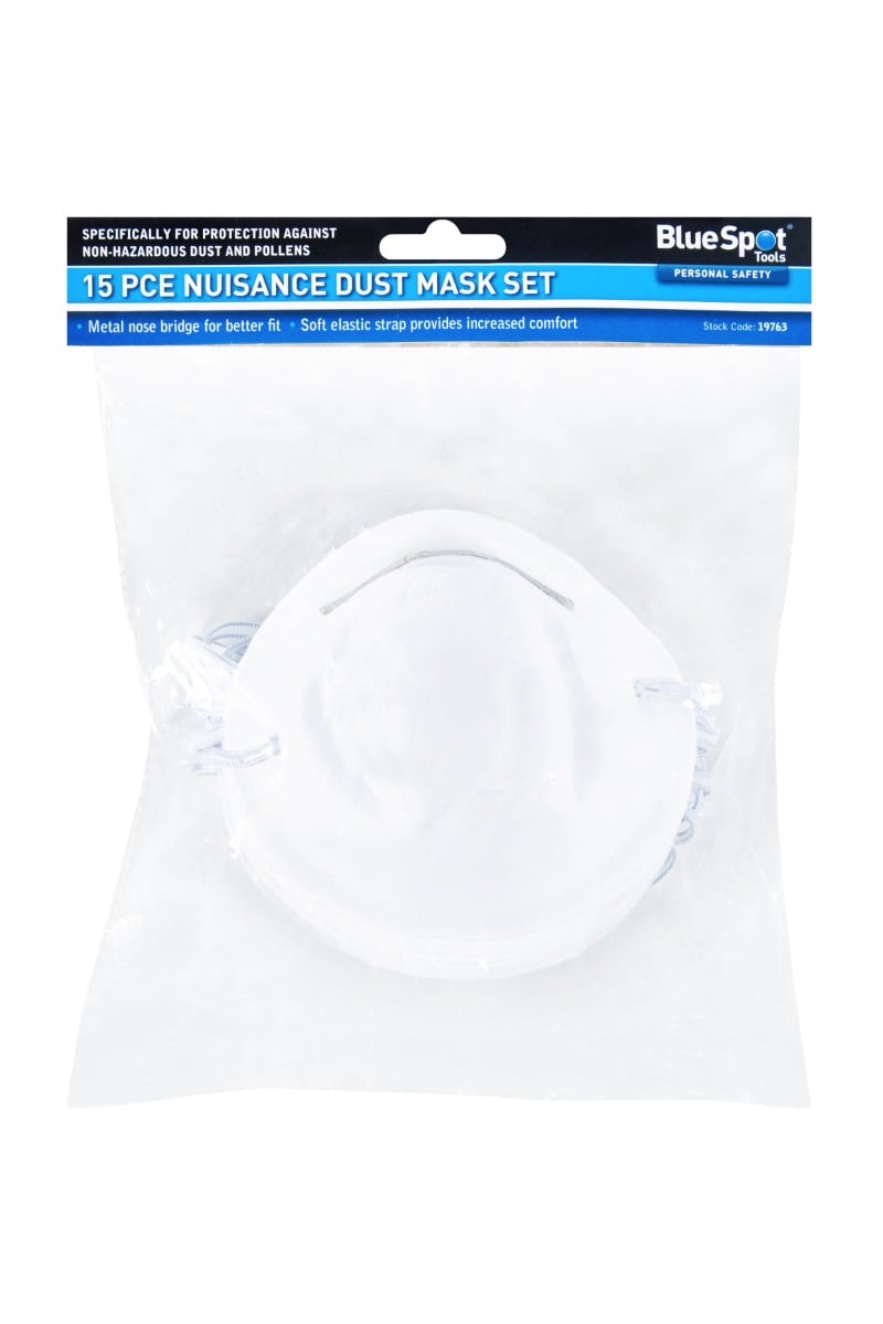 Blue Spot Tools 15 PCE Nuisance Dust Mask Set