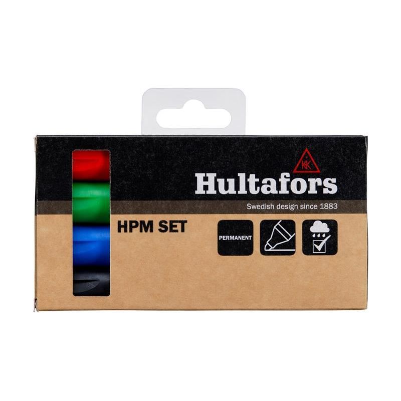 Hultafors HPM Permanent Marker Set, 4 Piece Hultafors - RockBottom Northampton