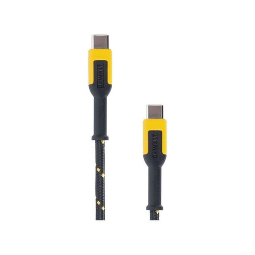 Dewalt Telecoms USB C to USB C Reinforced Charging Cable 1.8m (6ft) DEWALT Telecoms - RockBottom Northampton