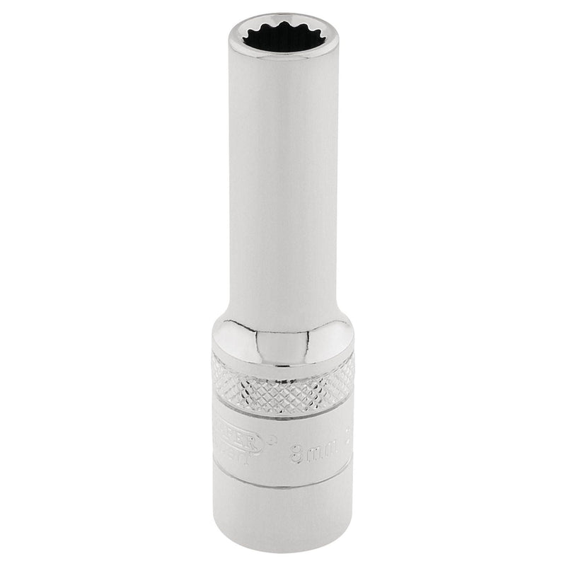 Draper HI-TORQ 12 Point Deep Socket, 3/8" Sq. Dr., 8mm 32818 Draper - Town Tools 