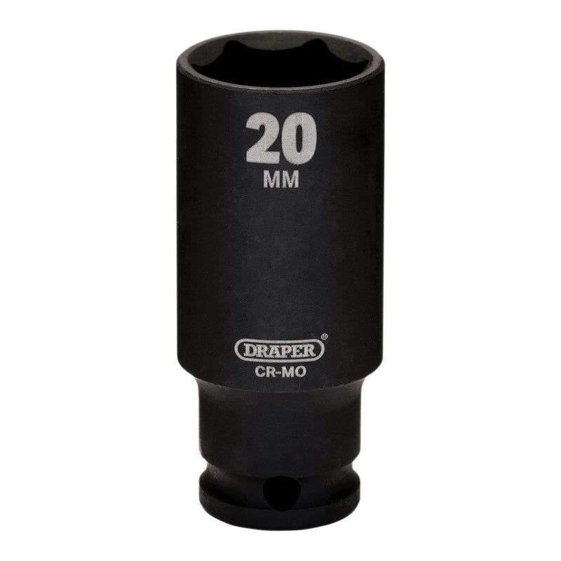 Draper Draper HI-TORQ Metric Deep Impact Socket, 3/8" Sq. Dr., 20mm Draper - Town Tools