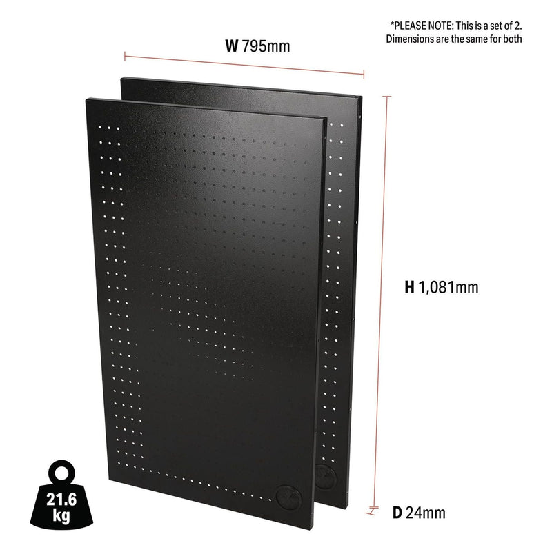 Draper BUNKER Modular Corner Unit Back Panels/Pegboards, 795mm (Pair) Draper - Town Tools 