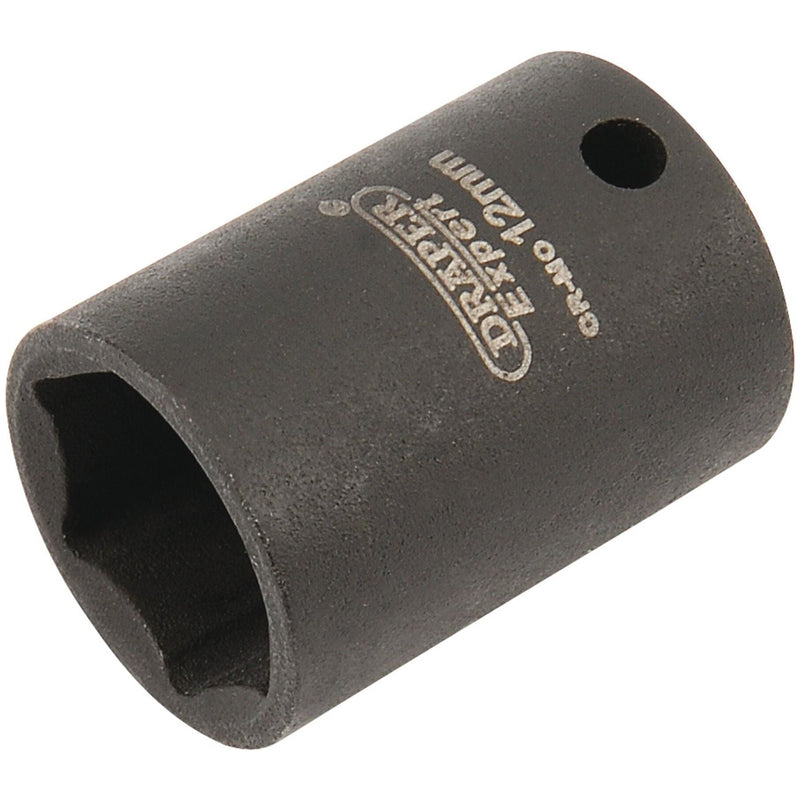 Draper Expert HI-TORQ 6 Point Impact Socket, 1/4" Sq. Dr., 12mm Draper - Town Tools 