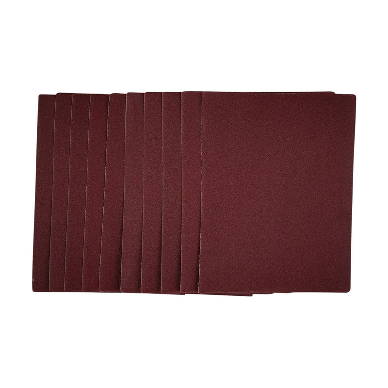Draper 1/4 Sanding Sheets, 115 x 150mm, 120 Grit (Pack of 10) 54733 Draper - Town Tools 