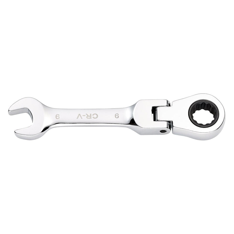 Draper HI-TORQ Metric Stubby Flexible Head Ratchet Combination Spanner, 9mm Draper - Town Tools