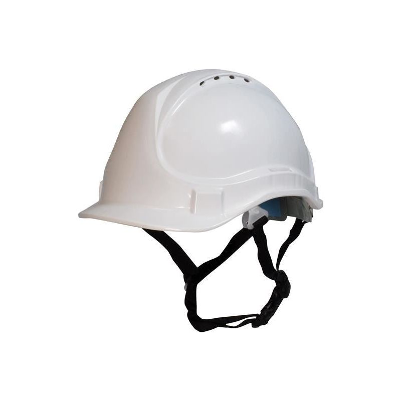 Scan Short Peak Safety Helmet White Scan - RockBottom Nothampton