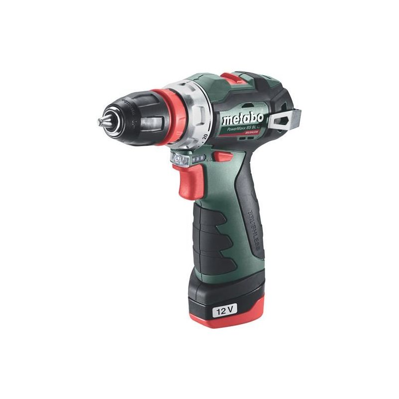 Metabo PowerMaxx BS BL Q Brushless Drill/Screwdriver 12V 2 x 2.0Ah Li-ion Metabo - RockBottom Northampton
