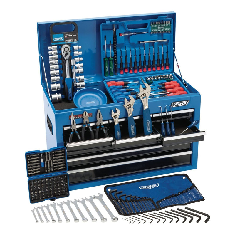 Draper Top Chest Tool Kit, 9 Drawer (216 Piece) Draper - Town Tools