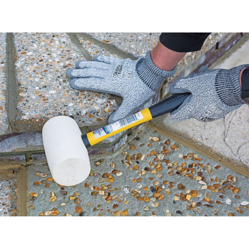 Draper Non-Marking Rubber Head Mallet with Fibreglass Shaft, 680g/24oz 09119 Draper - Town Tools 