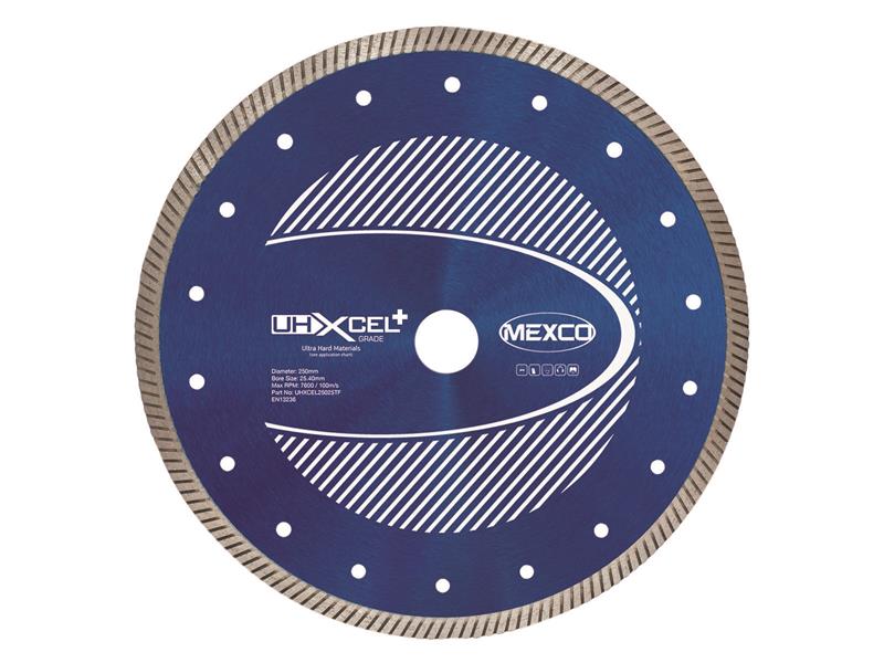 MEXCO - UHXCEL+ Ultra Hard Plus Diamond Blade 250 x 25.4mm