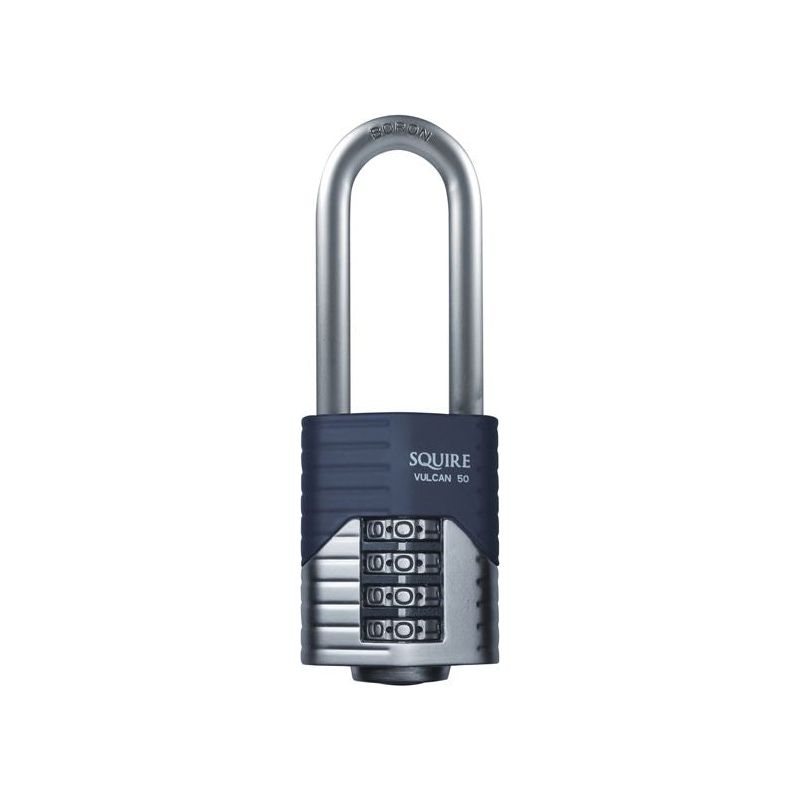 Squire Vulcan Long Boron Shackle Combination Padlock 40mm Squire - RockBottom Nothampton