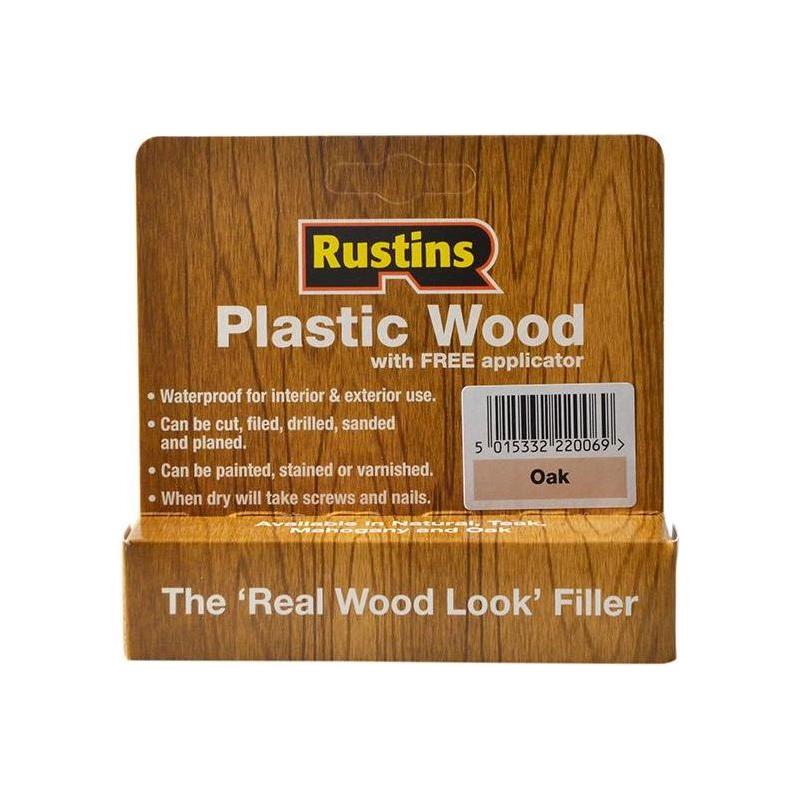 Rustins Plastic Wood Tube Oak 20g Rustins - RockBottom Nothampton