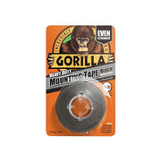 Gorilla Glue Gorilla Heavy-Duty Mounting Tape 25.4mm x 1.52m Black Gorilla Glue - RockBottom Northampton