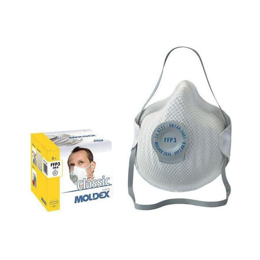 Moldex Classic Series FFP3 NR D Valved Mask (Pack 5) Moldex - RockBottom Northampton