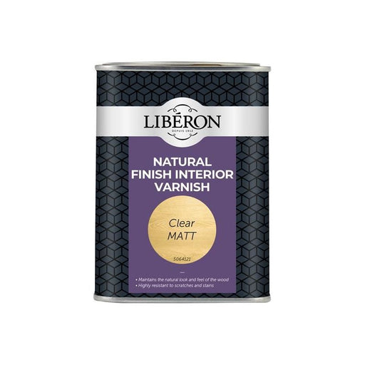Liberon Natural Finish Interior Varnish Clear Matt 1 litre Liberon - RockBottom Northampton