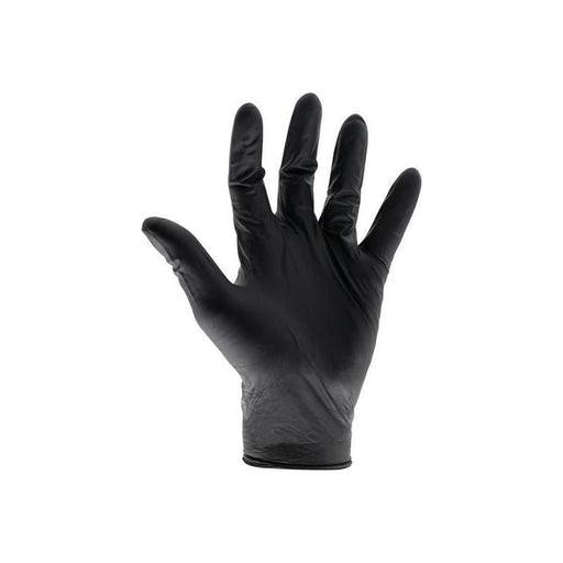 Scan Black Heavy-Duty Nitrile Disposable Gloves Medium Size 7 (Box of 100) Scan - RockBottom Nothampton