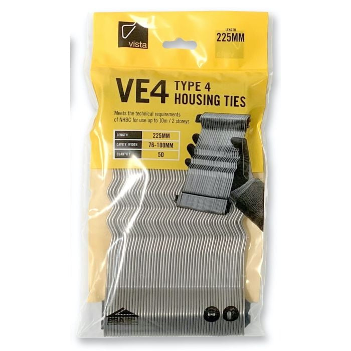 VISTA 250mm Type 4 Light Duty Housing Wall Tie VE4-250-50BAG
