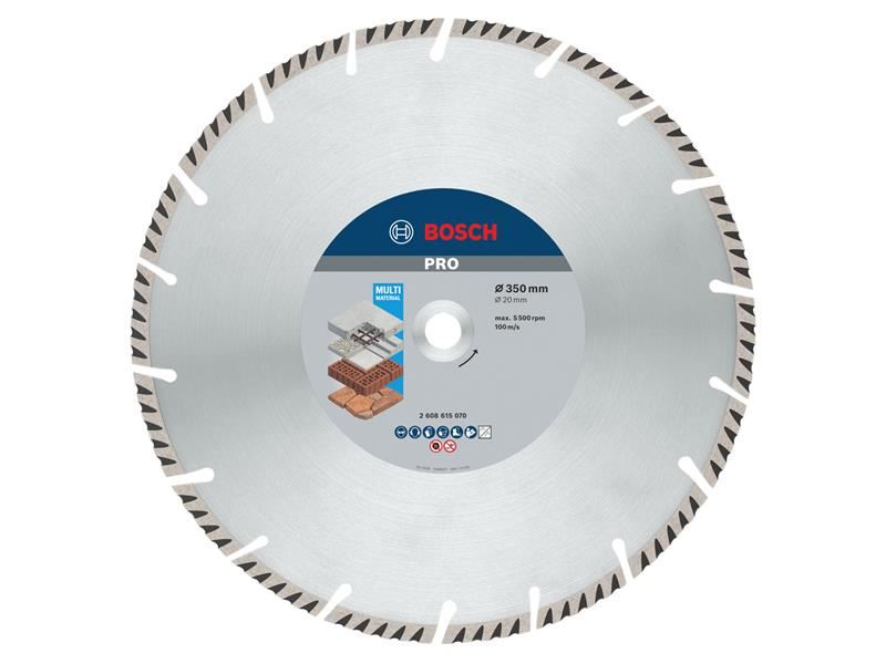 Bosch Powertool Accessories PRO Multi Material Diamond Cutting Disc 350 x 20mm Bosch Powertool Accessories - RockBottom Northampton