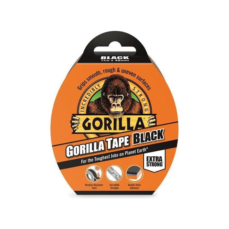 Gorilla Glue Gorilla Tape® 48mm x 11m Black Gorilla Glue - RockBottom Northampton