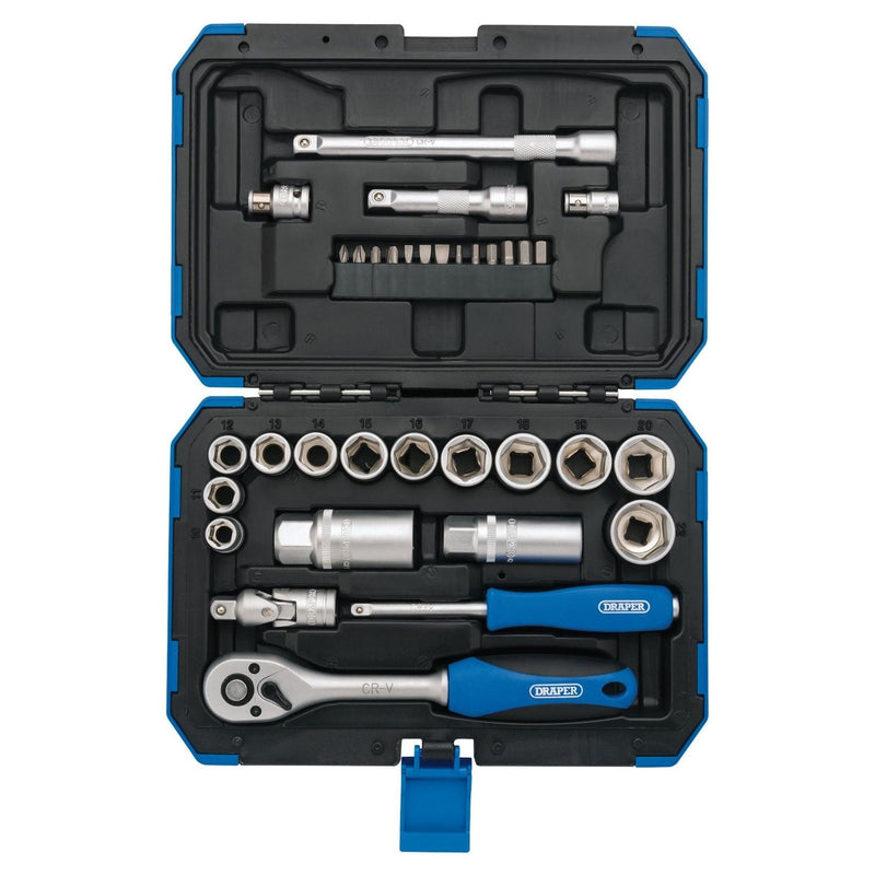 Draper Metric Socket Set, 3/8" Sq. Dr. (34 Piece) 89558 Draper - Town Tools 