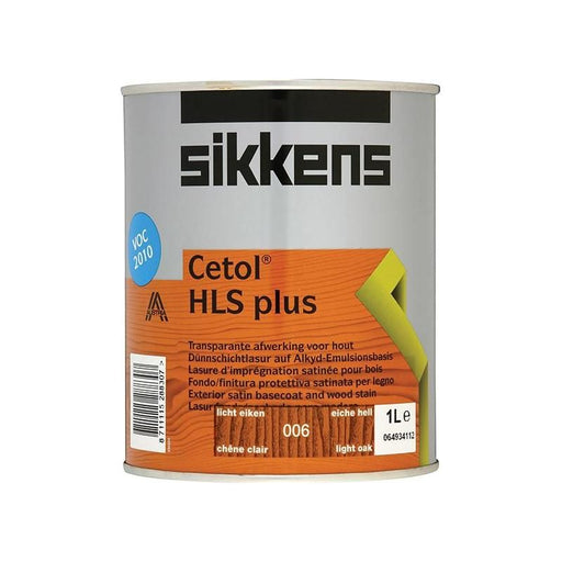 Sikkens Cetol HLS Plus Translucent Woodstain Light Oak 1 litre Sikkens - RockBottom Nothampton