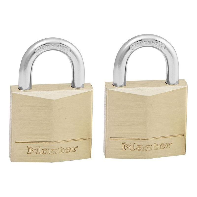 Master Lock Solid Brass 30mm Padlock 4-Pin - Keyed Alike x 2 Master Lock - RockBottom Northampton
