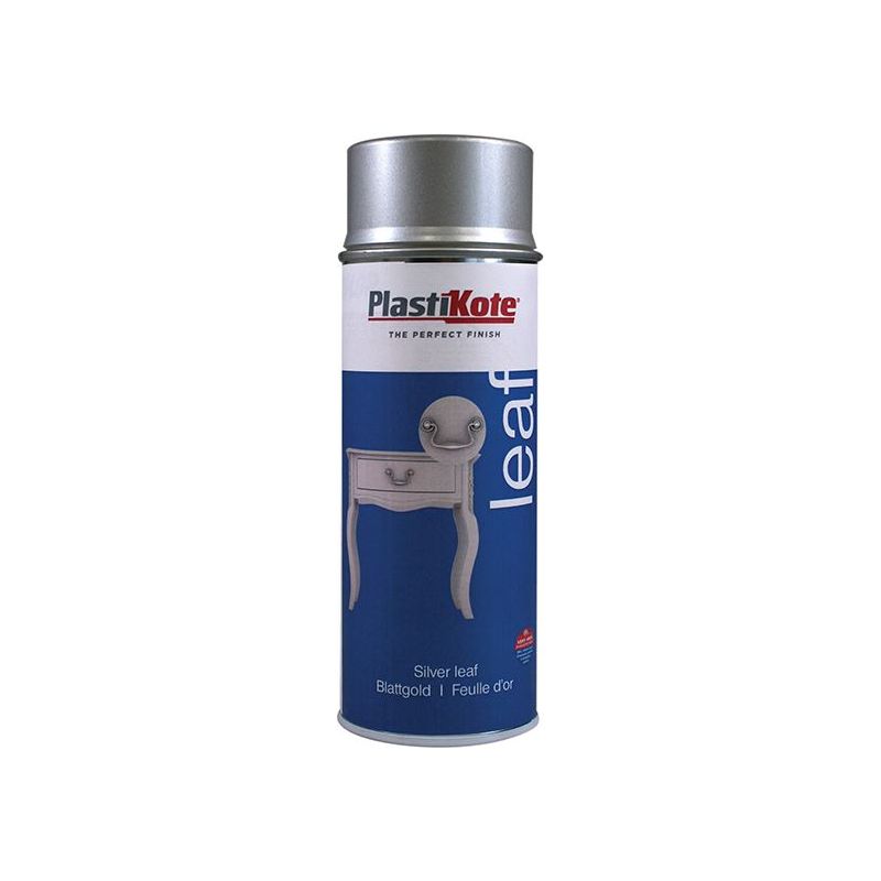 Plastikote Leaf Spray Silver 400ml PlastiKote - RockBottom Nothampton