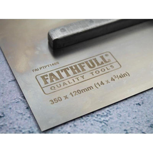 Faithfull Prestige Plastering Trowel 350 x 120mm (14 x 4.3/4in) Faithfull - RockBottom Northampton