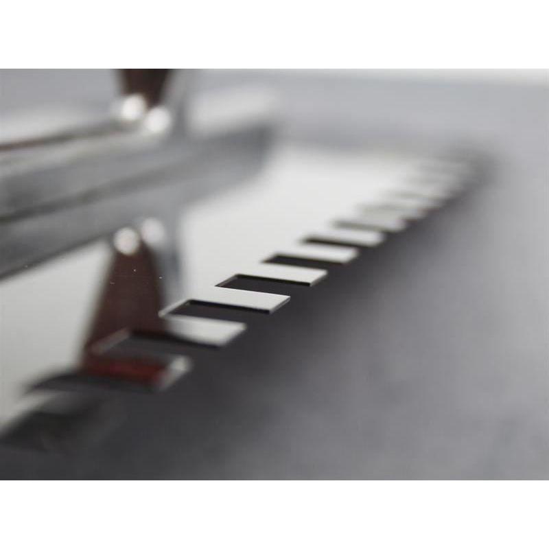 Faithfull Notched Trowel Serrated 10mm Stainless Steel Soft Grip Handle 13 x 4.1/2in Faithfull - RockBottom Northampton