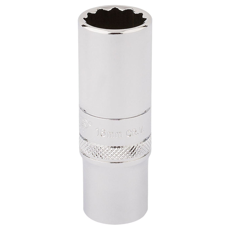 Draper HI-TORQ 12 Point Deep Socket, 3/8" Sq. Dr., 16mm 32990 Draper - Town Tools 