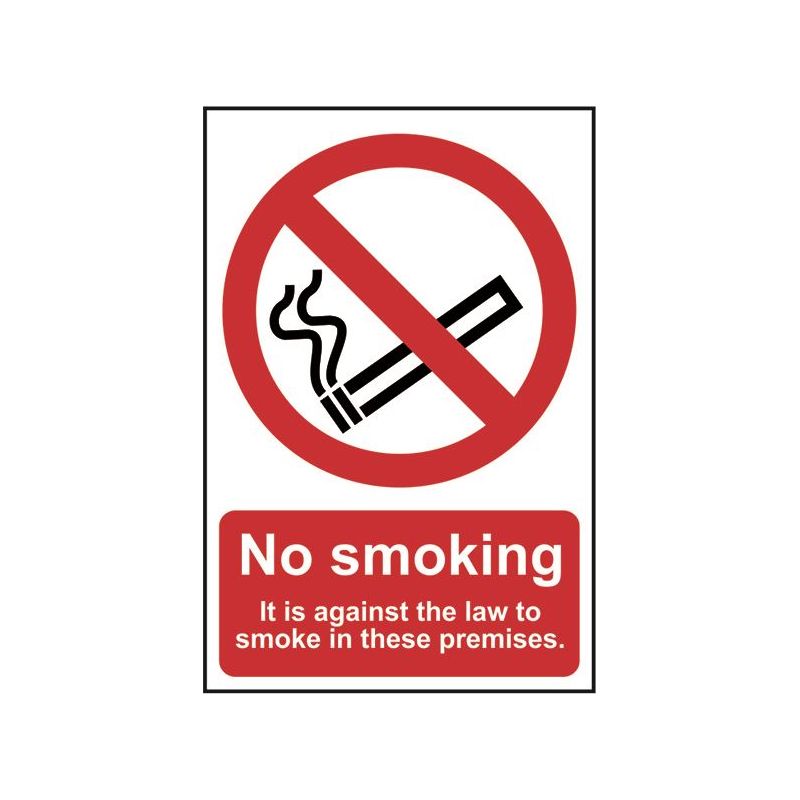 Scan No Smoking In These Premises - PVC Sign 200 x 300mm Scan - RockBottom Nothampton