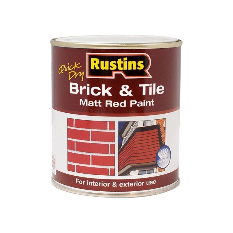 Rustins Quick Dry Brick & Tile Paint Matt Red 2.5 litre Rustins - RockBottom Nothampton