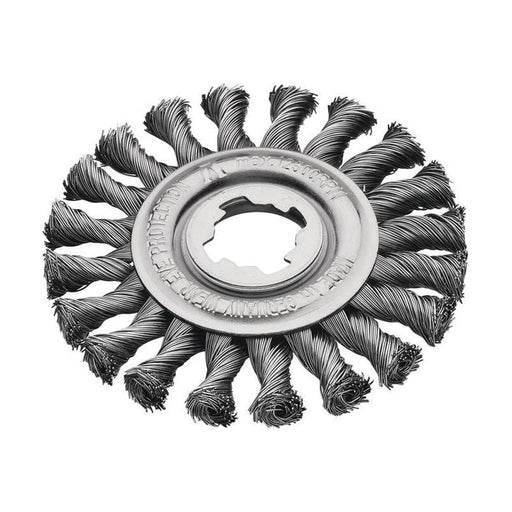 Lessmann X-Lock Steel Knot Wheel Brush 115mm Non Spark Lessmann - RockBottom Northampton