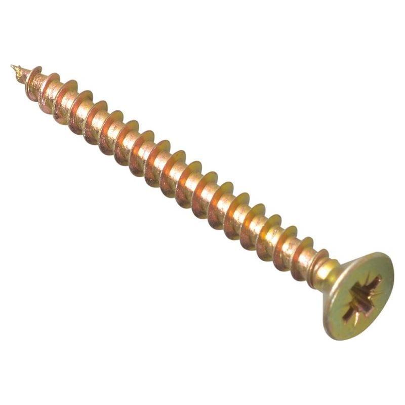 Forgefix Multi-Purpose Pozi Compatible Screw CSK ST ZYP 5.0 x 55mm Box 200 ForgeFix - RockBottom Northampton