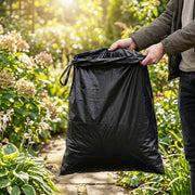 20 Pack Black Drawstring Heavy Duty Bin Liner Refuse Sacks, 80L