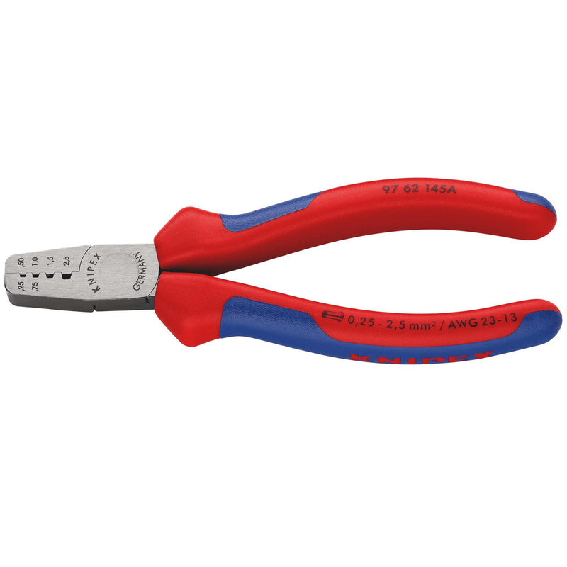 Draper 20001 KNIPEX 97 62 145 A Crimping Pliers for Wire Ferrules, 145mm