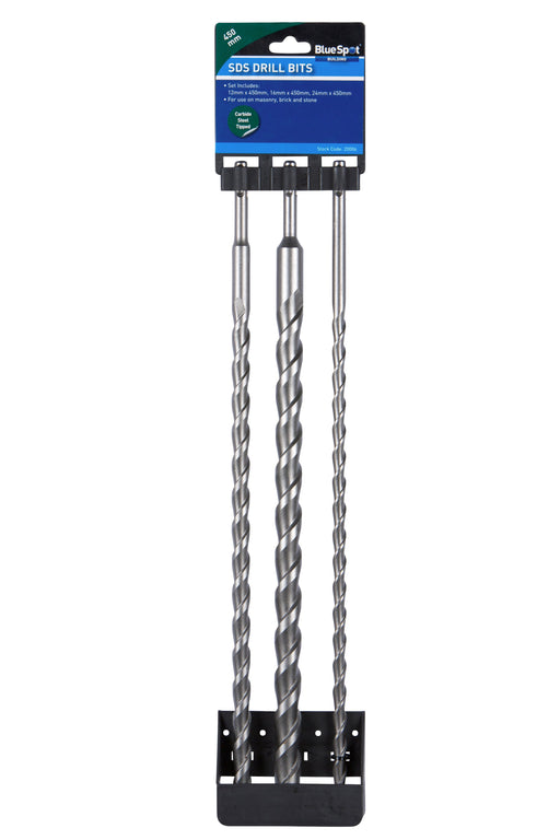 Blue Spot Tools 3 PCE SDS Drill Bit Set