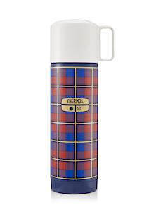 Thermos Revival Stainless Steel Flask Blue Plaid 500ml