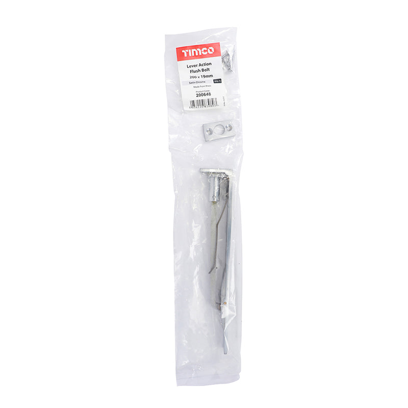 TIMCO Lever Action Flush Bolt x 19mm
