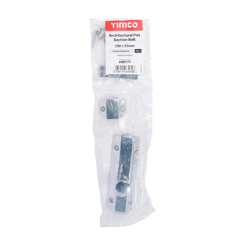 TIMCO Architectural Flat Section Bolt x 35mm
