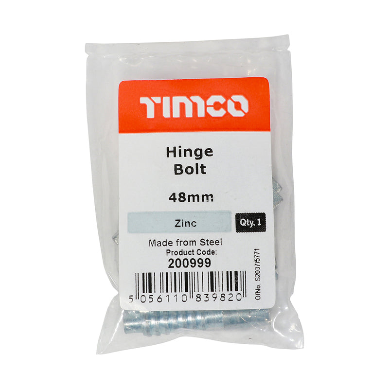 TIMCO Hinge Bolt Electro Brass - 48mm