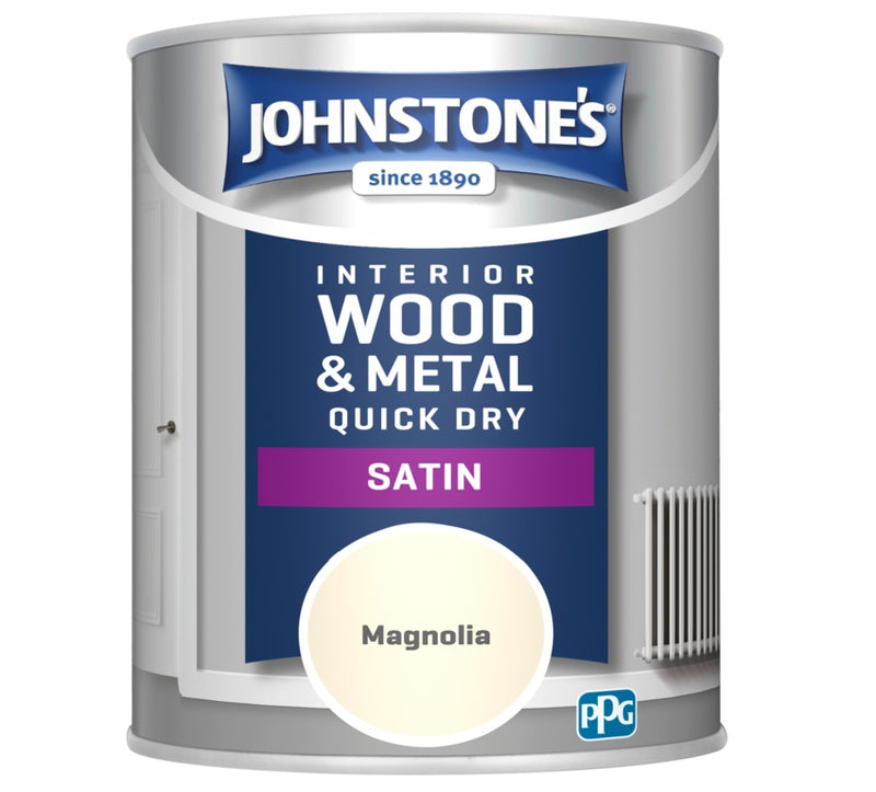 Johnstone's Quick Dry Satin 750ml Magnolia