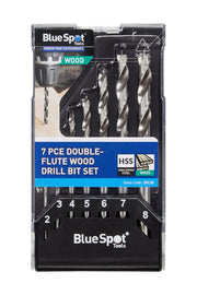 Blue Spot Tools 7 PCE Double-Flute Wood Drill Bit Set
