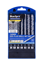 Blue Spot Tools 7 PCE 160mm SDS Plus Drill Bit Set (5-12mm)
