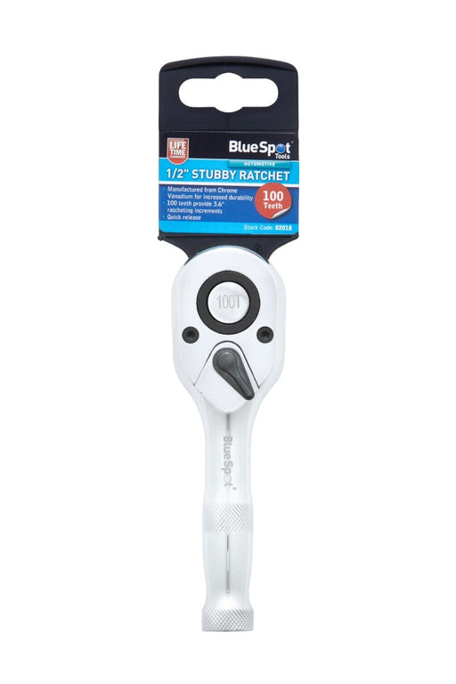 Blue Spot Tools 1/2" Stubby Ratchet (100 Teeth)