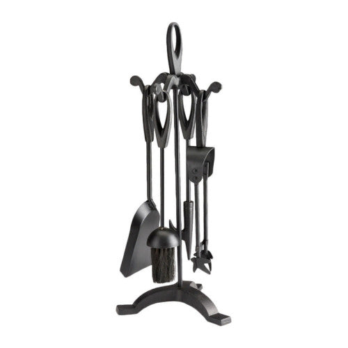 Fireside Fire Companion Set 4 Piece Black