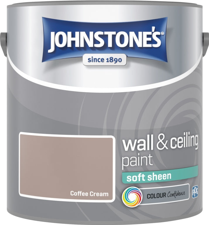 Johnstone's Wall & Ceiling Soft Sheen 2.5L Coffee Cream