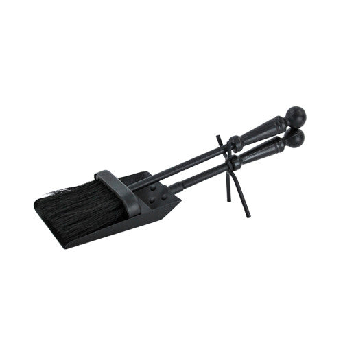 Coal Brush & Shovel Set Black