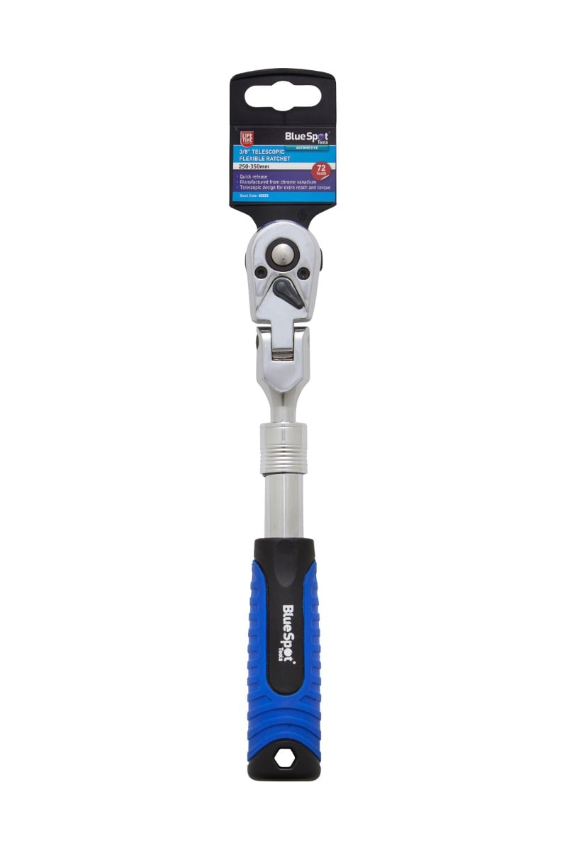 Blue Spot Tools 3/8" Telescopic Flexible Ratchet (250-350mm) (72 Teeth)